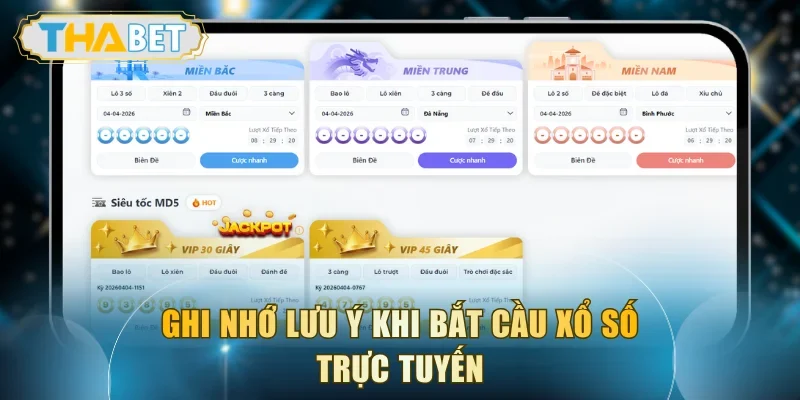 Ghi nhớ lưu ý khi bắt cầu xổ số trực tuyến