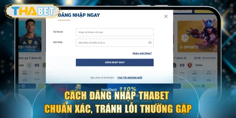 Hướng dẫn 3 bước đăng nhập THABET cho người mới