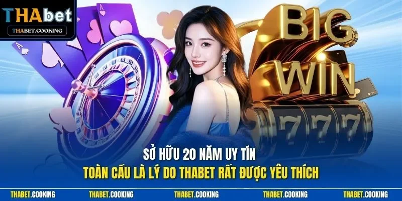 Sở hữu 20 năm uy tín toàn cầu là lý do THABET rất được yêu thích
